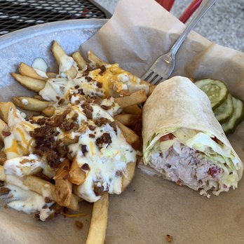 Terrace Tavern - Husband had the mahi Mahi-Mahi Wrap and said it was good but not as flavor punching as the other items we ordered. - Bars Near Me - Beach Haven, New Jersey