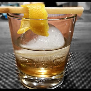 MOOR - Old fashioned cocktail made with Basil Hayden bourbon, citrus bitters and Florida sugar cane syrup - Seafood Near Me - Kissimmee, Florida MOOR - Old fashioned cocktail made with Basil Hayden bourbon, citrus bitters and Florida sugar cane syrup - Seafood Near Me - Kissimmee, Florida