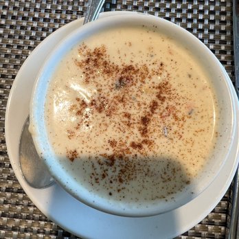 NM Cafe - A few more shrimp would have made the shrimp corn chowder worthwhile - New American Near Me - Garden City, New York