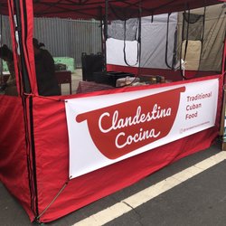 Clandestina Cocina - Booth at farmers market