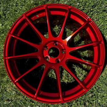 Grizzly Powder Coating - Candy Red Lollipop Rims - Powder Coating Near Me - Santa Cruz, California Grizzly Powder Coating - Candy Red Lollipop Rims - Powder Coating Near Me - Santa Cruz, California