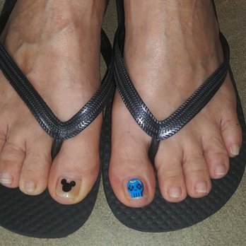 Nail Boutique & Spa - Mickey Mouse and skulls - Nail Salons Near Me - Deland, Florida