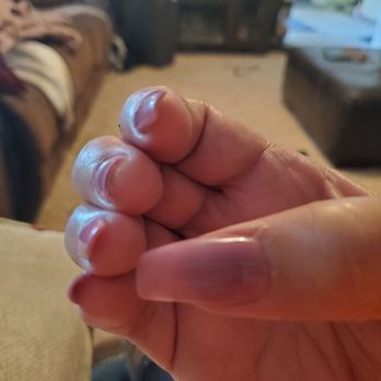 5 Star Nails - So thin thumb nail you can see through - Nail Salons Near Me - Modesto, California 5 Star Nails - So thin thumb nail you can see through - Nail Salons Near Me - Modesto, California