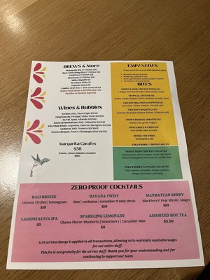 Menu photo 1 Alegria Washington, DC, DC