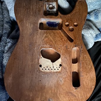 RavenWolf Guitars - Starting point of a refinish on a Fender Telecaster. - Musical Instrument Services Near Me - Spring Hill, Florida RavenWolf Guitars - Starting point of a refinish on a Fender Telecaster. - Musical Instrument Services Near Me - Spring Hill, Florida