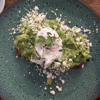 Threefold Cafe - Avocado toast with a poached egg. - Breakfast & Brunch Near Me - Coral Gables, Florida