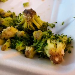 TJ Chumps - This was my side of Broccoli!  Brown , black and  moldy on the bottom!  Disgusting!