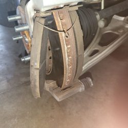 Mavis Tires & Brakes - Thought I would check the other side 85% worn looks like plenty of meat on those