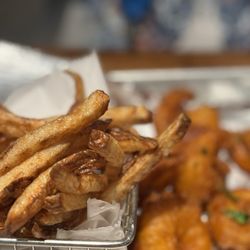Joe Louis Southern Kitchen - Fried Shrimp and fries.