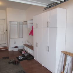 Westside Home Repair - garage cabinets and mudroom area installed by Westside Home Repair.