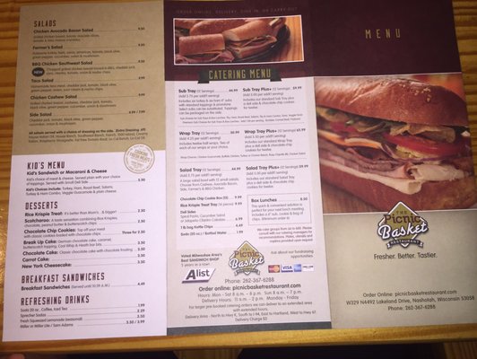 Menu photo 1 Picnic Basket Nashotah, WI Menu photo 1 Picnic Basket Nashotah, WI