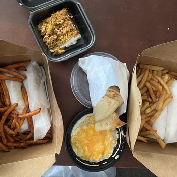 Wicker's Crab Pot - Shrimp Tacos, Lump Crab Tacos, Crab Dip, & 1 Slice of Carrot Cake - Seafood Near Me - Chesapeake, Virginia Wicker's Crab Pot - Shrimp Tacos, Lump Crab Tacos, Crab Dip, & 1 Slice of Carrot Cake - Seafood Near Me - Chesapeake, Virginia