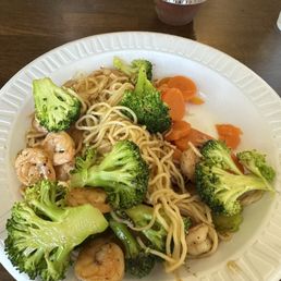 Shrimp & noodles.
