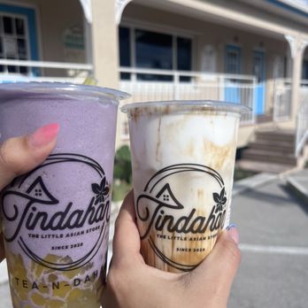 Tindahan - Taro Smoothie (left) and tiger boba (right) - International Grocery Near Me - Big Pine Key, Florida Tindahan - Taro Smoothie (left) and tiger boba (right) - International Grocery Near Me - Big Pine Key, Florida