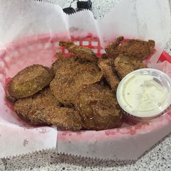 The Ranch House - a basket of fried pickles with ranch dip - American Near Me - Town Creek, Alabama The Ranch House - a basket of fried pickles with ranch dip - American Near Me - Town Creek, Alabama