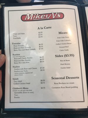 Menu photo 8 Mikey V's Cafe Tulare, CA
