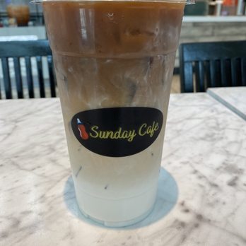 Sunday Cafe - Caramel ice coffee - Desserts Near Me - Arcadia, California