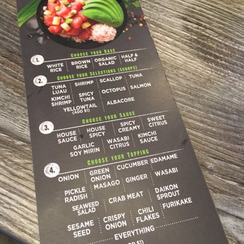 Ahipoki - Menu - Poke Near Me - Upland, California