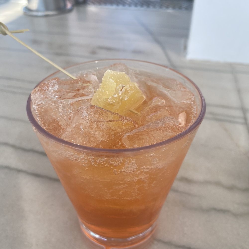 Sun Deck - Tropical ISLAND SPRITZER with ginger aperol and prosecco - American Near Me - Coronado, California