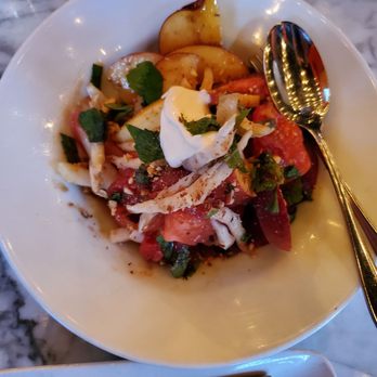 Monsoon Bellevue - Peach Salad - just meh. - Vietnamese Near Me - Bellevue, Washington Monsoon Bellevue - Peach Salad - just meh. - Vietnamese Near Me - Bellevue, Washington