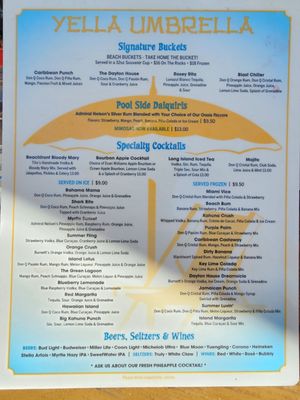 Menu photo 2 The Yella Umbrella Myrtle Beach, SC Menu photo 2 The Yella Umbrella Myrtle Beach, SC