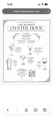 Menu photo 2 Oscar Wilde New York, NY Menu photo 2 Oscar Wilde New York, NY