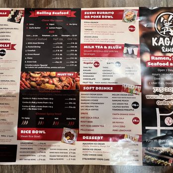 Kagari Ramen - Menu - Ramen Near Me - Las Vegas, Nevada