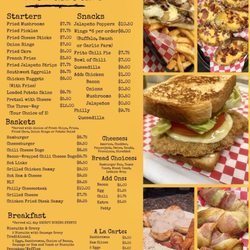 Legends Roadhouse - Current Menu, 
June 2023