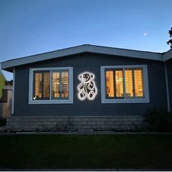 Lamps Plus - LED bear outside my house. Originally from the Gucci Outlet store