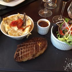 Roast duck with lemon honey sauce (so very good) and the gratin potatoes!