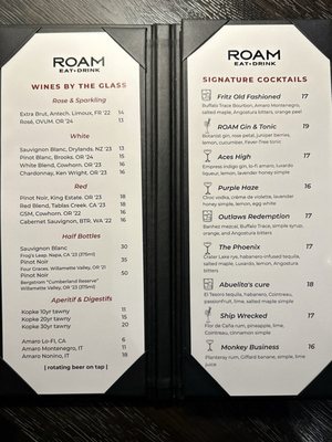 Menu photo 1 Roam Bend, OR