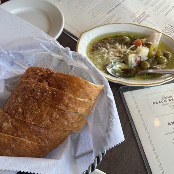 Antico Posto - Table bread and olives - Italian Near Me - Oak Brook, Illinois