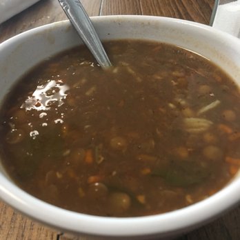 Wally's Cafe - Yummy lentil soup, which comes with your meal. - Mediterranean Near Me - Rocklin, California