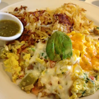 Bea Bea's - Volcano Scramble....awesome tomatillo sauce! - Coffee & Tea Near Me - Burbank, California Bea Bea's - Volcano Scramble....awesome tomatillo sauce! - Coffee & Tea Near Me - Burbank, California