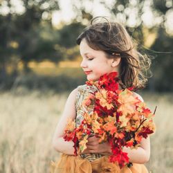 Pocket Watch Photography - Autumn themed child portrait at Cherry Creek