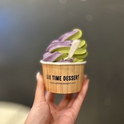 Uji Time Dessert - Ube + matcha swirl