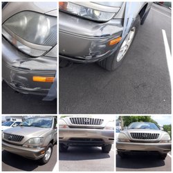 Jeff McCown's Body Shop - Fender and underneath damage   Completed repair