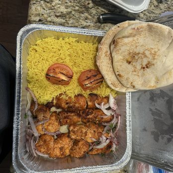 Baba K - Chicken Kabab, rice and pita bread Combo for 2 People - Mediterranean Near Me - Rancho Cucamonga, California Baba K - Chicken Kabab, rice and pita bread Combo for 2 People - Mediterranean Near Me - Rancho Cucamonga, California