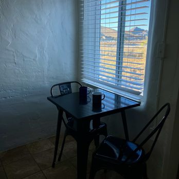 Death Valley Hot Springs - Kitchen area with desert views. - Hotels Near Me - Tecopa, California Death Valley Hot Springs - Kitchen area with desert views. - Hotels Near Me - Tecopa, California