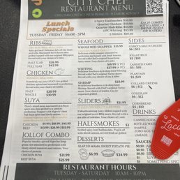Menu Menu