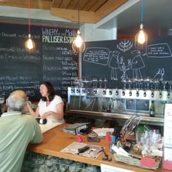 Martinborough Wine Merchants - Wine tasting machine in background , currently under maintenance
