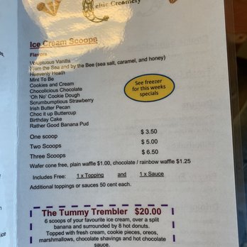 Celtic Creamery JOCO - Menu - Desserts Near Me - Smithfield, North Carolina
