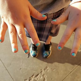 Diamond Nail - Admittedly, my 9 year-old daughter picks at her nails so we wanted to get a manicure to get her cuticles cleaned up. Cuticles are no better. - Nail Salons Near Me - Evergreen, Colorado