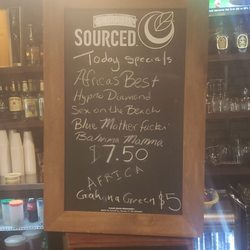 Africa International Restuarant/Night Club - Drink Specials on menu