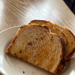 Alpha Koney Island - Dry toast, just like I like! Sourdough's.