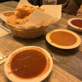 Don Ramon’s - The money shot of the complementary bean dip and salsa! Great chips too! - Mexican Near Me - Huntington Beach, California