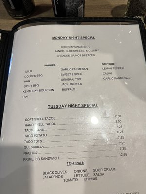 Menu photo 3 Murdock's Place Loda, IL