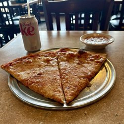 Lunch special $5.99! two cheese slices, a can of soda or a bottle of water.
