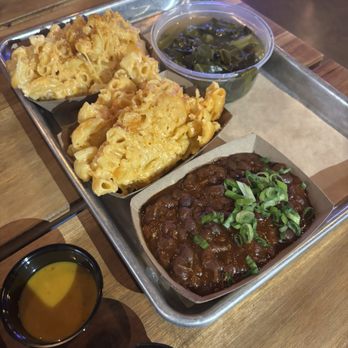Hog & Tradition - Mac n Cheese , Collard Greens and Baked Beans - Barbeque Near Me - Henderson, Nevada