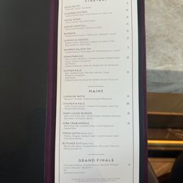 Menu (August 2024)